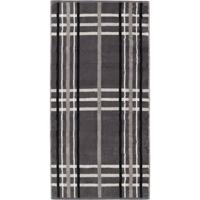 Cawö Cawö Noblesse Check Handdoek 50x100 anthrazit
