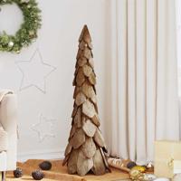 Kerstboom met standaard Bruin 110 cm Massief teakhout