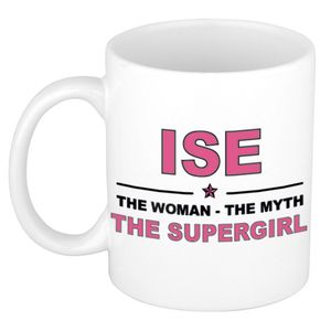 Ise The woman, The myth the supergirl cadeau koffie mok / thee beker 300 ml