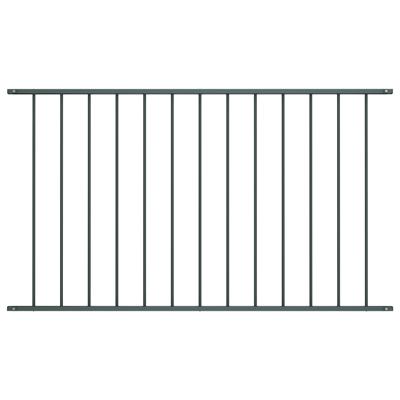 Hekpaneel 1,7x0,75 m gepoedercoat staal antraciet