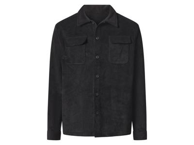 esmara Men Corduroy heren overshirt (Zwart, L (52/54))