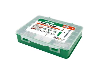 Spax schroeven + pluggen Power Pack (BINNEN)