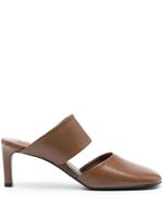 Jil Sander mules Tay 65 mm à bout carré - Marron