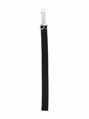 Rick Owens porte-clés Rick's à bande logo - Noir