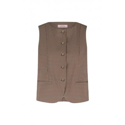 Studio Anneloes - Bruin | Dames | Gilet | Bruin | L | regular | Kamst mode