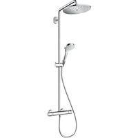 Hansgrohe Croma select s 280 showerpipe met thermostaat ecosmart chroom 26794000 - thumbnail