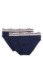 Moschino Teddy Bear logo-trim brief pack (pack of two) - Bleu