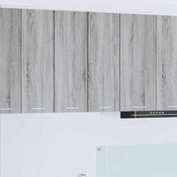 Hangkast Riga 2 pcs Grijs Sonoma en Wit 30 x 31 x 80 cm