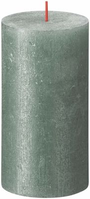 Bolsius shimmer rustiekkaars 130/68 oxid blue