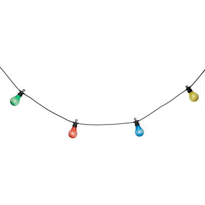 Atmosphera Solar tuin feestlampjes snoer - kunststof - gekleurd - 490 cm - buiten - Led licht