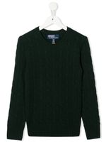 Ralph Lauren Kids pull en maille torsadée - Vert