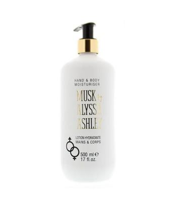 Alyssa Ashley bodylotion met pomp musk 500ml unisex