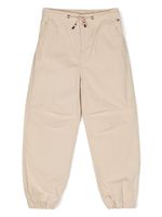 Tommy Hilfiger Junior pantalon en coton à logo brodé - Tons neutres