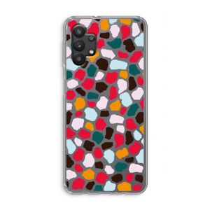 Colored Giraffe: Samsung Galaxy A32 5G Transparant Hoesje