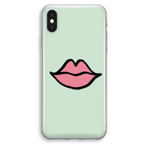 Kusje: iPhone XS Max Transparant Hoesje