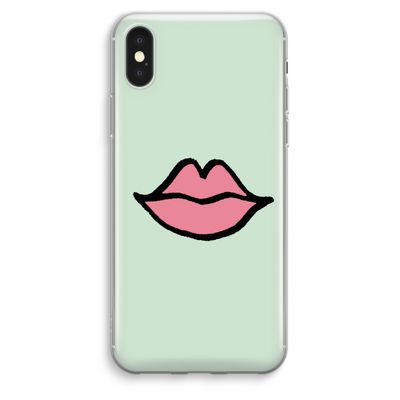 Kusje: iPhone XS Max Transparant Hoesje