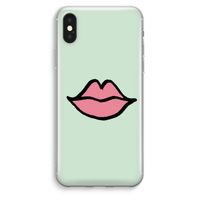 Kusje: iPhone XS Max Transparant Hoesje