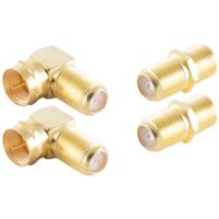 Shiverpeaks BS15-301014 F-connectorset Verguld Aansluitingen: F-stekker, F-bus, F-stekker 1 set(s)