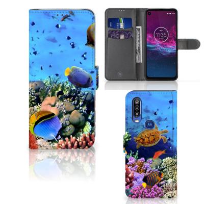Motorola One Action | Telefoonhoesje | Met pasjeshouder | Vissen