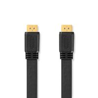 High Speed HDMI-Kabel met Ethernet | HDMI Connector | HDMI Connector | 4K@30Hz | 10.2 Gbps | 10.0 m | Plat | PVC | Zwart