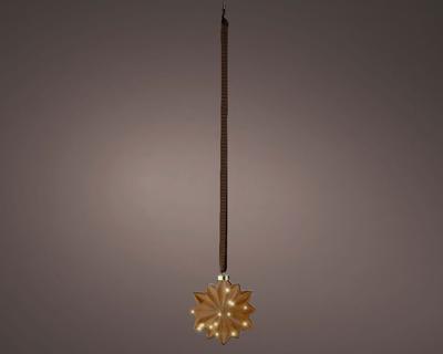 Micro LED bloem binnen L8-W19-H19cm brown/warm white - Lumineo