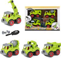 Cars & Trucks Bouwvoertuigen & Accessoires 4 Stuks - thumbnail