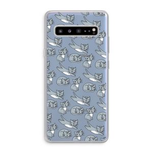 Poezen: Samsung Galaxy S10 5G Transparant Hoesje
