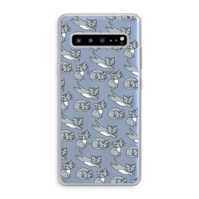Poezen: Samsung Galaxy S10 5G Transparant Hoesje