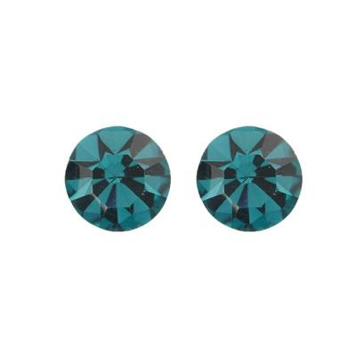 Biba Oorbellen met Swarovski Steentje Blue Zirkon