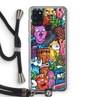 Vexx Mixtape: Samsung Galaxy A21s Transparant Hoesje met koord