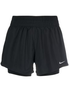 Nike short superposé à logo imprimé - Noir
