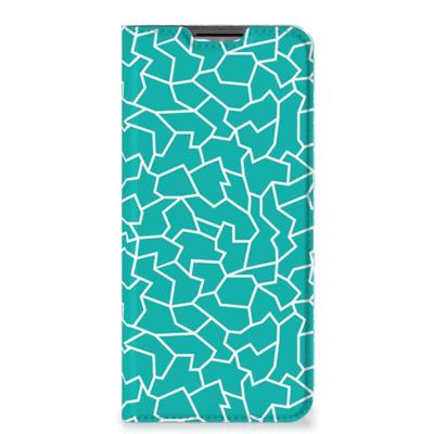 OPPO A54s | A16 | A16s | Bookcase | Cracks Blue
