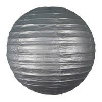 Luxe bol lampion zilver 25 cm