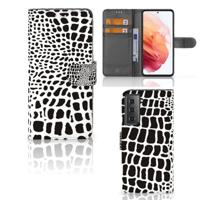 Samsung Galaxy S21 | Telefoonhoesje | Met pasjeshouder | Slangenprint