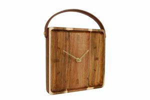 Klok vienne L hout 22x22x6,5cm