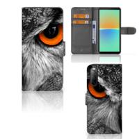 Sony Xperia 10 IV | Telefoonhoesje | Met pasjeshouder | Uil