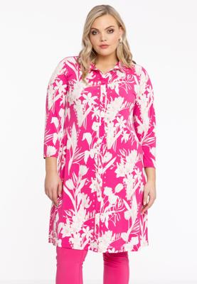 Yoek Jurk met kraag FREESIA | Roze | Maat 58/60