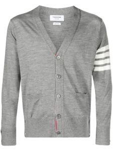 Thom Browne cardigan à col v - Gris