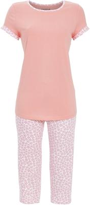 Katoenen pyjama roze bloemen