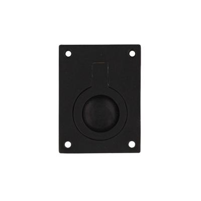 Intersteel Luikring rechthoekig 65x49mm - mat zwart