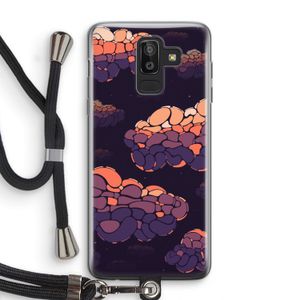 Patroon Wolken: Samsung Galaxy J8 (2018) Transparant Hoesje met koord