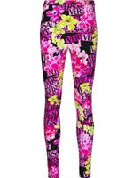 Versace legging à fleurs - Rose - thumbnail