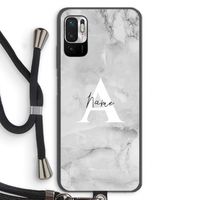 Ivory Marble: Xiaomi Redmi Note 10 5G Transparant Hoesje met koord