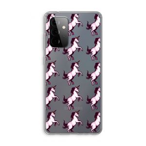 Musketon Unicorn: Samsung Galaxy A72 Transparant Hoesje