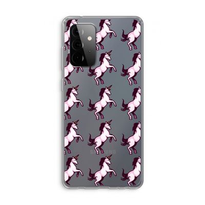Musketon Unicorn: Samsung Galaxy A72 Transparant Hoesje