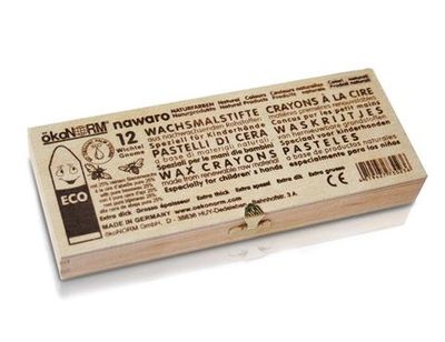ÖkoNORM Waskrijtjes - geschenkdoos - kinderen - 12 stuks