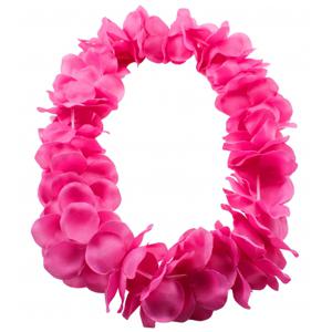 Hawaii kransen bloemen slingers - neon roze - Verkleed accessoires - kinderen/volwassenen