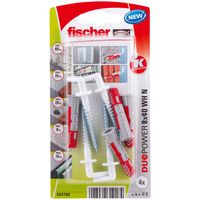 Fischer 543798 schroefanker & muurplug 4 stuk(s) Schroef- & muurplugset 40 mm