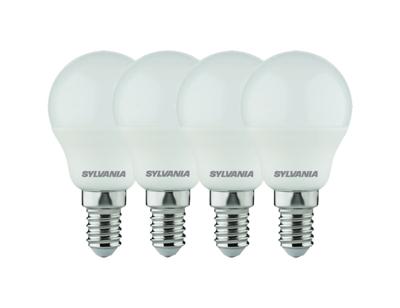 Sylvania Ledlamp - e14 - 470 lm - kogel - mat - 4 stuks