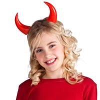 Boland Duivel hoorntjes - rood - PVC - diadeem - haarband - halloween - carnaval